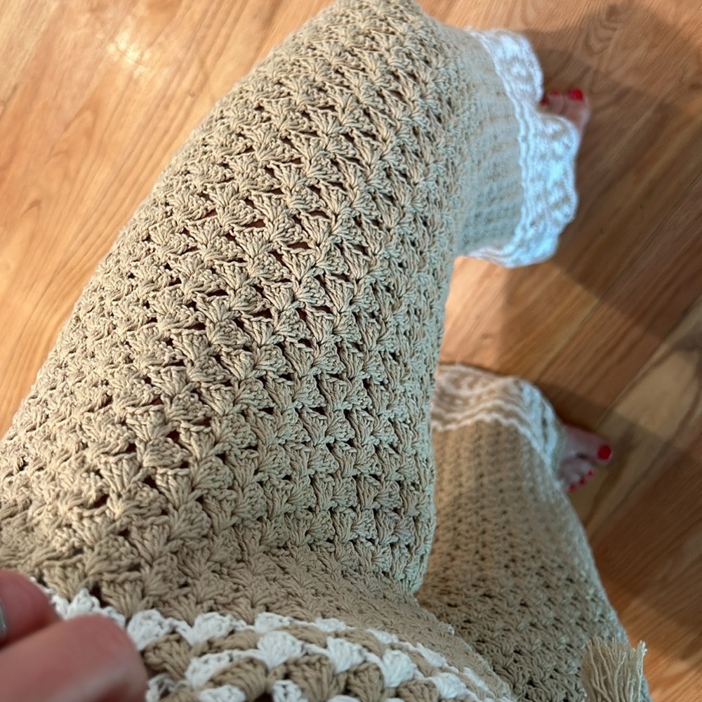 Free People by Flook NWT crochet 100% cotton pants - Picture 9 of 12